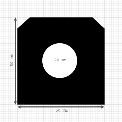 Luikenpakking | EPDM | 50 x 50 mm